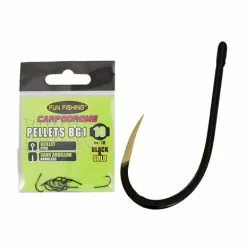Fun Fishing - Haken Pellets BG1 (Oeillet Sans Ardillon - Black & Gold) - Fun Fishing