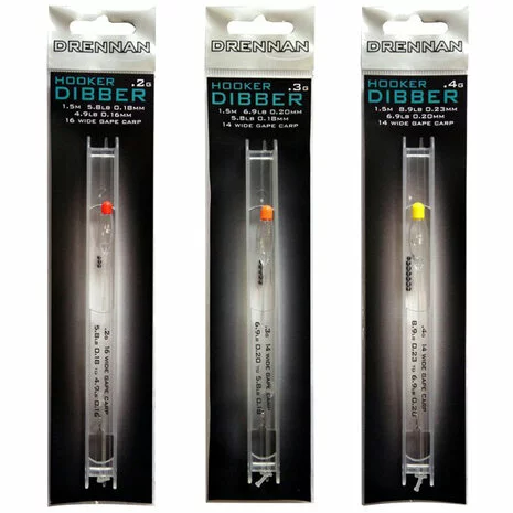 Drennan - Gemonteerde Lijn Hooker Dibber Wide Gape Carp - Drennan